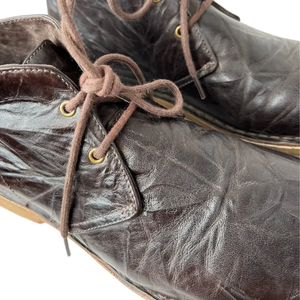 UGG Leighton Crepe Leather Lace Up Chukkas Boots Men's Size 10